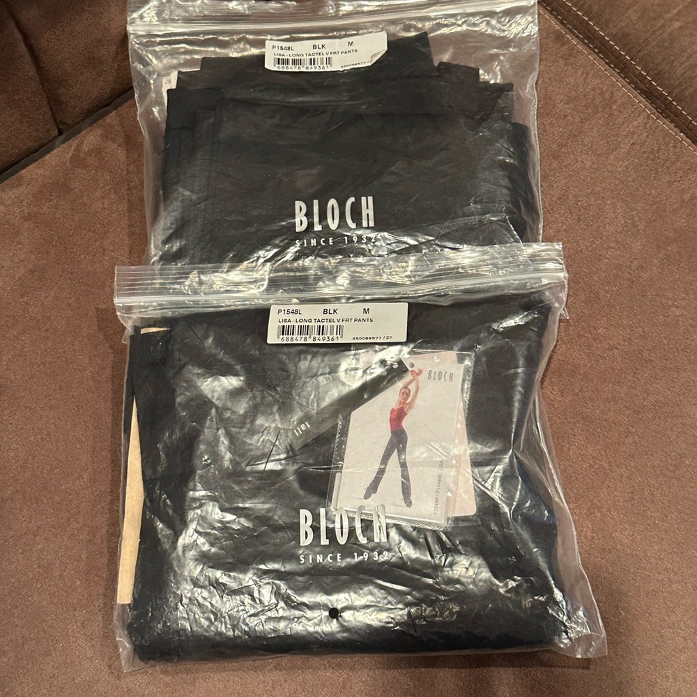 2 pairs Bloch Black Dance Pants